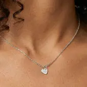 Yoursurprise Initialen kette - Herz - Silber - 1 Stück