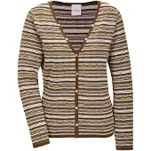 MADELEINE Strickjacke "Cardigan Modische Strickjacke mit Streifenmuster"