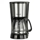 Brandt CAF815X, Filterkaffeemaschine, 1,5 l, Gemahlener Kaffee, 800 W, Schwarz, Edelstahl