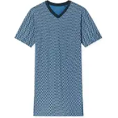 Schiesser Nachthemd "Comfort Nightwear" mit V-Ausschnitt, kleine Brusttasche, 1/2-Arm