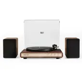Crosley C65 Bluetooth Plattenspieler und Lautsprecher Nussbaum