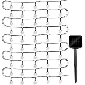 Grundig Solar Lichterkette 6,9 Meter - 50 LED-Lampen - Solare Gartenbeleuchtung