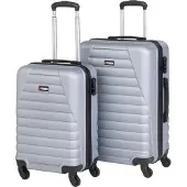 Excellent Reisekoffer auf Rollen 2er Set PROWORLD grau KO-FB5000260