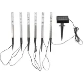 Huismerk Solar-LED-Leuchten mit Blasen-Design 6 Stk.