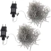 Ideoon 2er-Set Wunderschöne LED-Büschel-Lichterkette, 300 warmweisse LEDs, 8 Leucht-Modi, IP44, 3m - Ideal für Weihnachten, Balkon, Garten, Hochzeit & Deko