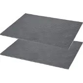 Casativo 2er-Set Servierplatte für Cheeseboard, Nachtisch Schieferplatte