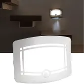 Casativo Helle Batterie-LED-Wandleuchte, Aluminium und Kunststoff, 2 Leuchtstufen 20-40 Lumen, PIR-Bewegungs- & Lichtsensor, 6 Monate StandBy
