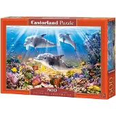 Castorland Dolphins Underwater 500 pcs, 500 Stück(e), Flora & Fauna, 9 Jahr(e)