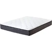 Beliani Taschenfederkernmatratze Grau mit Weiß 140 x 200 cm Hygienefreundlichem Latexschaum Medium Härtegrad