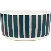 Marimekko - Oiva Piccolo Schale, 500 ml, white / pink / dark green
