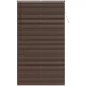 vidaXL Jalousie Dunkelbraun mit Muster 213 x 120 cm 25 mm PVC