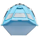 Vevor Pop-Up Strandmuschel Sonnenschutz für 4 Personen
