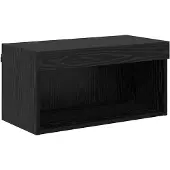 vidaXL TV-Schrankset mit LED Schwarz Eichen-Optik 60 x 30 x 30 cm