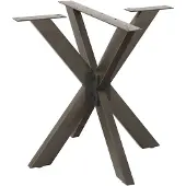 vidaXL Esstischbein in Spinnenform Naturstahl 85x85x(72-73) cm Stahl