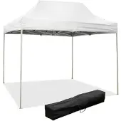 Divina Garden 3 x 2 m weißer Faltpavillon mit wasserdichter PVC-Beschichtung