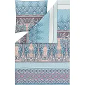 Estella Mako Jersey Bettwäsche 135x200 Carmen bleu Paisley Oriental 6548-630
