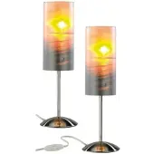 Autre Individuelle Tischlampe bedruckbar mit Ihrem Lieblingsfoto, 2er Set