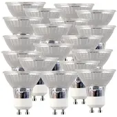 Luminea 18er-Set LED-Spotlights, Glasgehäuse, GU10, 3 W, 250 lm