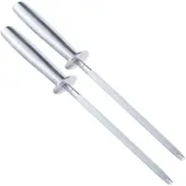 TokioKitchenWare 2er-Set Marken-Wetzstähle für Stahlmesser mit 20 cm Schleifstab