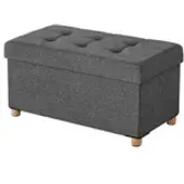 Songmics Bettbank , grau , Maße (cm): B: 76 H: 40