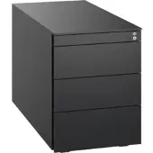 C+P Stahl-Rollcontainer, 563x430x781mm, 9005/9005