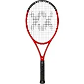 Völkl Tennisschläger Vöstra V8 100in/285g/Turnier 2024 rot - unbesaitet -