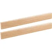 Rosenstein & Söhne 2er-Set durchgehende Magnet-Messerleisten, echtes Hevea-Holz, 45 cm