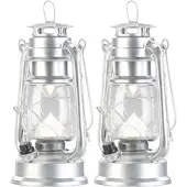 Lunartec 2er-Set ultra helle LED-Sturmlampen, Akku, 200 lm, 3 Watt