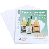 Your Design 256 Inkjet-Flaschenetiketten 10x13 cm naturweiß/wischfest