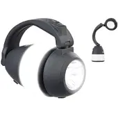 Semptec 4in1-Akku-Campinglaterne, Hand- & Tischlampe mit USB-Notlader, 225 lm
