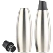 Carlo Milano 2er-Set Design-Thermo-Isolierflaschen mit Klick-Verschluss, je 650 ml