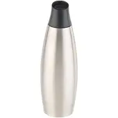 Carlo Milano Design-Thermo-Isolierflasche mit Klick-Verschluss, Edelstahl, 650 ml