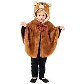 Buttinette Kinder-Poncho "Bärchen", braun