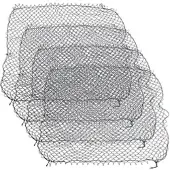 Lescars 4er-Set Anhänger-Gepäcknetze mit umlaufendem Gummiseil, 125 x 210 cm