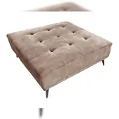 KAWOLA Hocker WIOLO velvet taupe