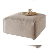 KAWOLA Hocker RANI Polsterhocker Cord taupe
