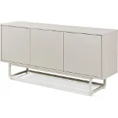 En.casa Lowboard 'Boxholm' mit 3 Türen Push-to-Open 120 x 30 x 55 cm Sandfarben