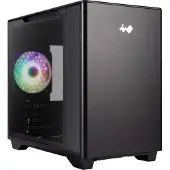 In Win A3 Gehäuse PC MicroATX Schwarz mit integriertem ARGB Lüfter für Gaming