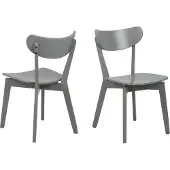 Ebuy24 Roxby Esszimmerstuhl Holz grau.
