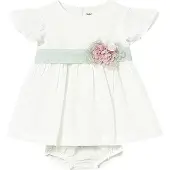 Mayoral Elegantes Kleid 1886 Weiß Regular Fit