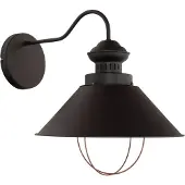 Licht-Erlebnisse Wandlampe Vintage INDUSTRIE Braun Kupfer Metall E27 Loft Design Wandleuchte Wohnzimmer Schlafzimmer