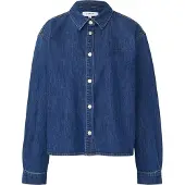 Comma Blouses Blue Denim Größe: 38 | Business hemden Outlet | Damen | Blau