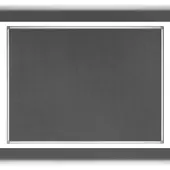 BI-Office umweltfreundliche Filztafel Earth, Pinnwand, mit Aluminiumrahmen, 180 x 120 cm, grau