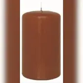 Kopschitz Kerzen 4er Adventskerzen, Adventskranz Kerzen Set Haselnuss 6 x Ø 5 cm