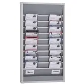 Eichner Zweireihige Planungstafel für den Werkstattbereich, Planungsreihen durchgehend befüllbar, Maße 554 x 960 mm, Schienen 10, Größe DIN A5 u. 2/3 A4, Verpackungseinheit: 1 STK