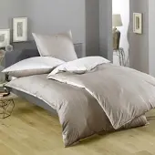 Lorena Wendebettwäsche Monaco beige Bettbezug einzeln 135x200 cm - beige