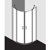 Kermi LIP5508020VAK Viertelkreis Liga P55 0800x