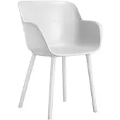 GGM Möbel 2er-Set Schalenstuhl | Kunststoff | Weiß | Designstuhl, Retrostuhl, Schalenstühle