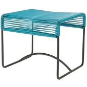 Acapulco Design - Acapulco Hocker, petrolblau / schwarz