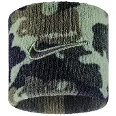 Nike - "Classic" Armband, Dri-FIT, Swoosh CS2563 (Einheitsgröße) (Ölgrün/Schwarz)